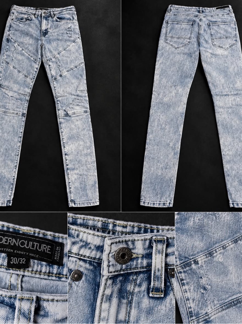 Rue21 Acid Wash Skinny Jeans - Light Blue
